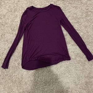 Plain purple american eagle long sleeve shirt